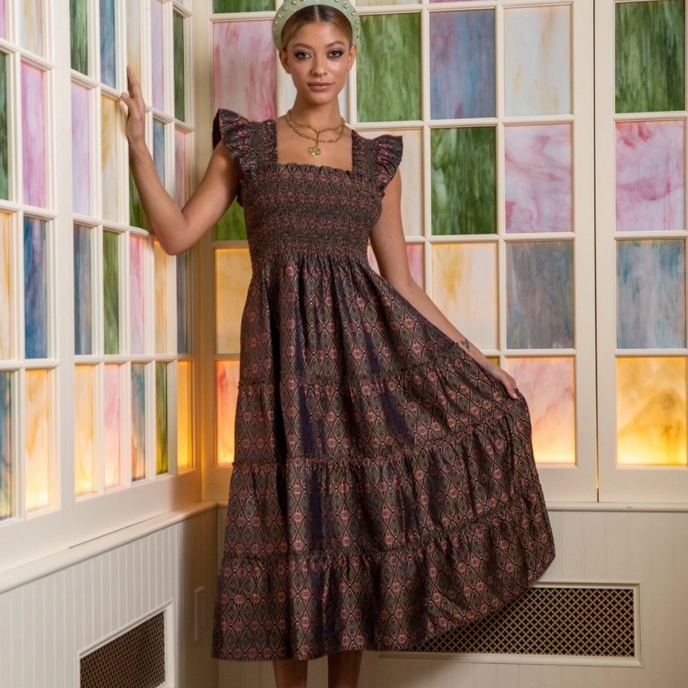 Hill House Ellie Nap Dress Jewel Brocade